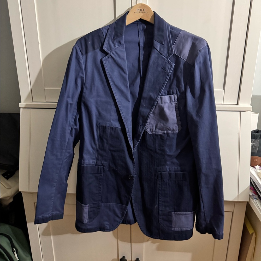 Polo Ralph Lauren Navy Patchwork Blazer